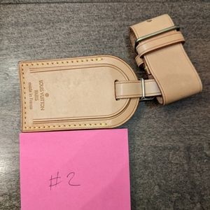 LV luggage tag and strap set #2